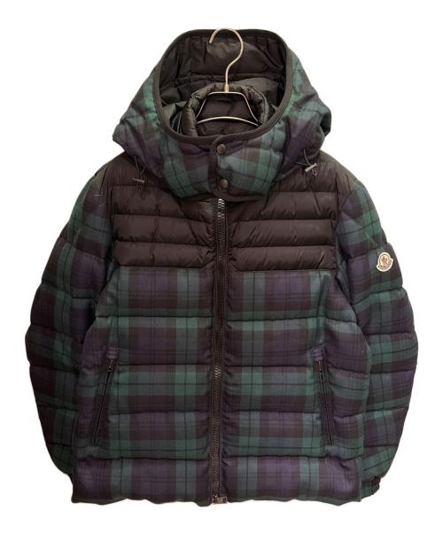 MONCLER（モンクレール）MONCLER (モンクレール) ダウンジャケット/STEPHAN GIUBBOTTO グリーン×ネイビー サイズ:3の古着・服飾アイテム