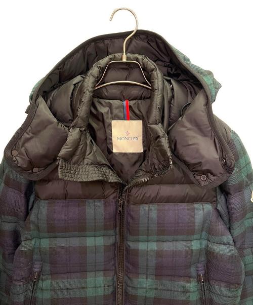 MONCLER（モンクレール）MONCLER (モンクレール) ダウンジャケット/STEPHAN GIUBBOTTO グリーン×ネイビー サイズ:3の古着・服飾アイテム