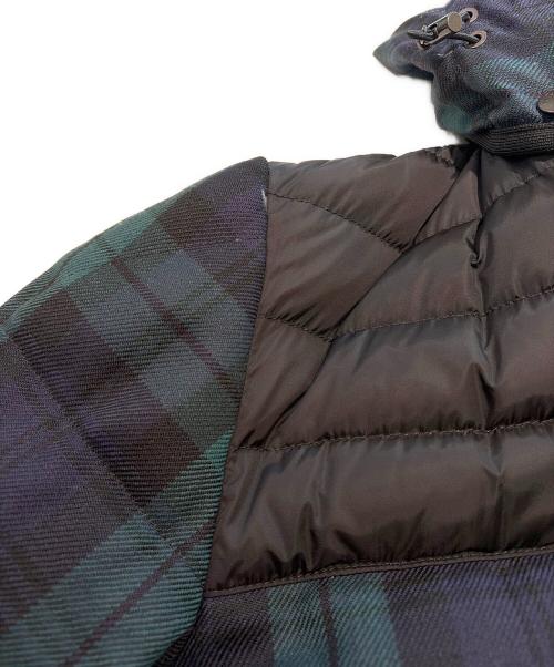 MONCLER（モンクレール）MONCLER (モンクレール) ダウンジャケット/STEPHAN GIUBBOTTO グリーン×ネイビー サイズ:3の古着・服飾アイテム