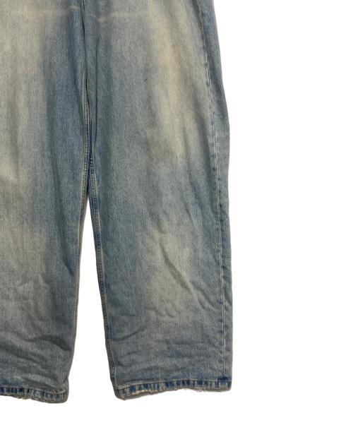 BALENCIAGA（バレンシアガ）BALENCIAGA (バレンシアガ) Pull-up wide baggy denim pants スカイブルー サイズ:Lの古着・服飾アイテム
