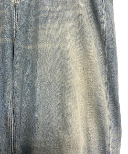 BALENCIAGA（バレンシアガ）BALENCIAGA (バレンシアガ) Pull-up wide baggy denim pants スカイブルー サイズ:Lの古着・服飾アイテム