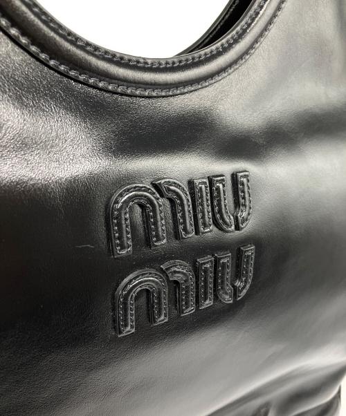 MIU MIU（ミュウミュウ）MIU MIU (ミュウミュウ) lvy レザーバッグ ブラックの古着・服飾アイテム