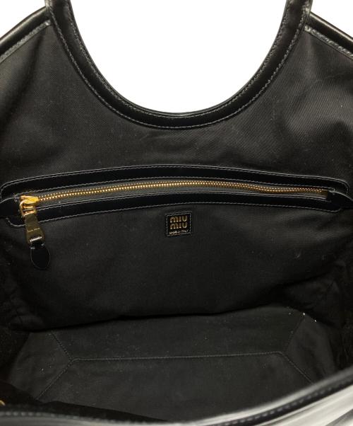 MIU MIU（ミュウミュウ）MIU MIU (ミュウミュウ) lvy レザーバッグ ブラックの古着・服飾アイテム