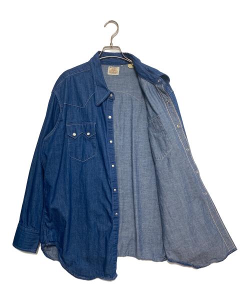 LEVI'S VINTAGE CLOTHING（リーバイス ビンテージ クロージング）LEVI'S VINTAGE CLOTHING (リーバイス ビンテージ クロージング) ショートホーンウエスタンシャツ ブルー サイズ:XLの古着・服飾アイテム