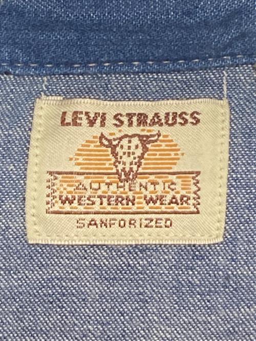 LEVI'S VINTAGE CLOTHING（リーバイス ビンテージ クロージング）LEVI'S VINTAGE CLOTHING (リーバイス ビンテージ クロージング) ショートホーンウエスタンシャツ ブルー サイズ:XLの古着・服飾アイテム