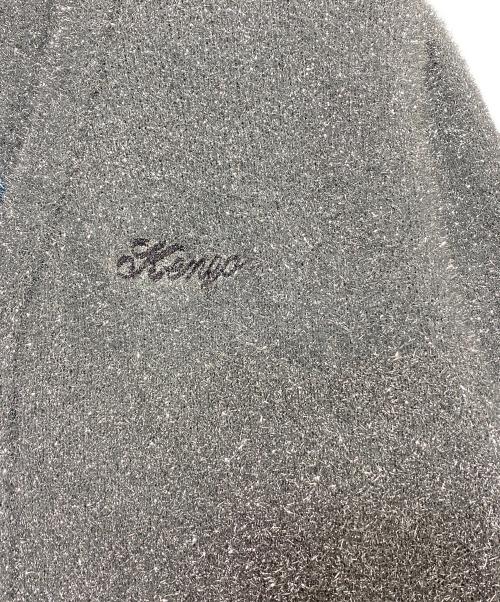 KENZO（ケンゾー）KENZO (ケンゾー) ラメニットカーディガン シルバー×アイボリー サイズ:FREEの古着・服飾アイテム