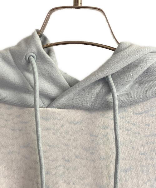 UNDERCOVER（アンダーカバー）UNDERCOVER (アンダーカバー) デザインコットンスウェットレイヤードフーディー スカイブルー サイズ:4の古着・服飾アイテム