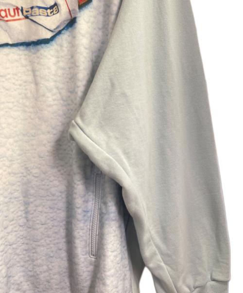 UNDERCOVER（アンダーカバー）UNDERCOVER (アンダーカバー) デザインコットンスウェットレイヤードフーディー スカイブルー サイズ:4の古着・服飾アイテム