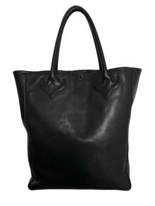CHROME HEARTS（クロムハーツ）の古着「LEATHER TOTE BAG AOYAMA 20th ANNIVERSARY」｜ブラック