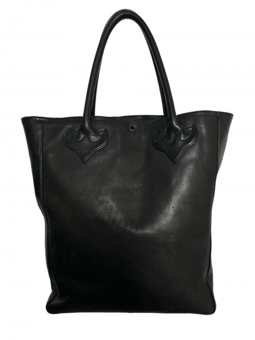CHROME HEARTS（クロムハーツ）CHROME HEARTS (クロムハーツ) LEATHER TOTE BAG AOYAMA 20th ANNIVERSARY ブラックの古着・服飾アイテム