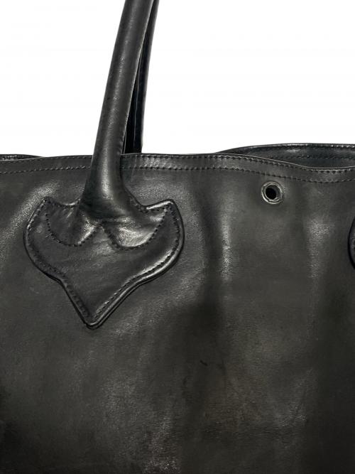 CHROME HEARTS（クロムハーツ）CHROME HEARTS (クロムハーツ) LEATHER TOTE BAG AOYAMA 20th ANNIVERSARY ブラックの古着・服飾アイテム
