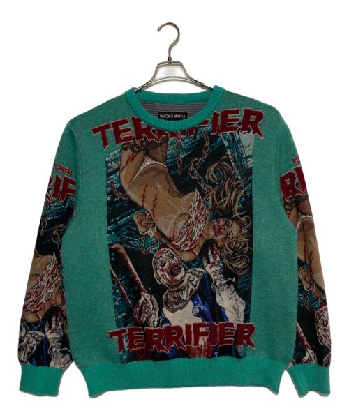 WACKO MARIA（ワコマリア）WACKO MARIA (ワコマリア) MOHAIR JACQUARD KNIT SWEATER グリーン サイズ:XLの古着・服飾アイテム
