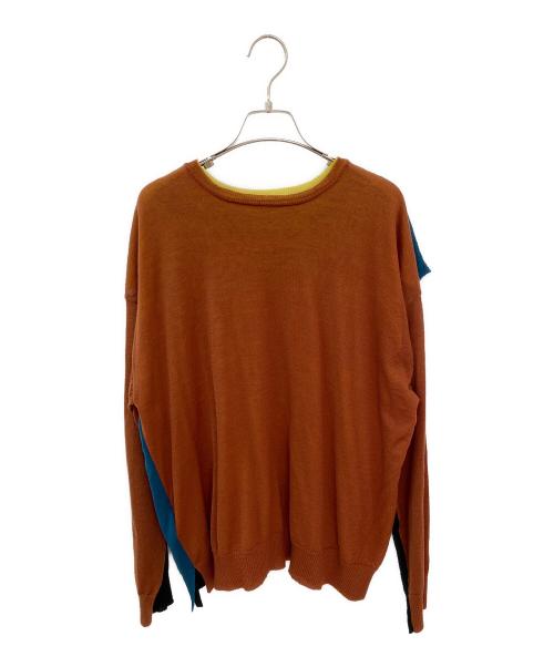 beautiful people（ビューティフルピープル）beautiful people (ビューティフルピープル) flip sheer wool pullover マルチカラー サイズ:42の古着・服飾アイテム