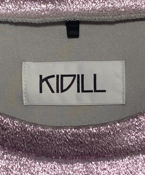 KIDILL（キディル）KIDILL (キディル) FLOWER CORD EMBROIDERY VELOUR L/S TEE ピンク サイズ:FREEの古着・服飾アイテム