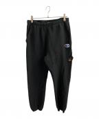 Champion×UNDERCOVERチャンピオン×アンダーカバー）の古着「リバースウィーブスウェットパンツ」｜ブラック