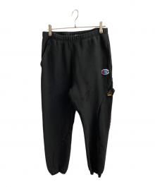 Champion×UNDERCOVER（チャンピオン×アンダーカバー）の古着「リバースウィーブスウェットパンツ」｜ブラック