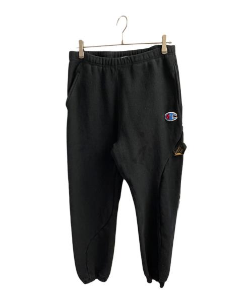 Champion（チャンピオン）Champion (チャンピオン) UNDERCOVER (アンダーカバー) リバースウィーブスウェットパンツ ブラック サイズ:XLの古着・服飾アイテム