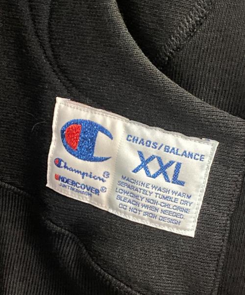 Champion（チャンピオン）Champion (チャンピオン) UNDERCOVER (アンダーカバー) リバースウィーブジップフーデッドスウェットシャツ ブラック サイズ:XXLの古着・服飾アイテム