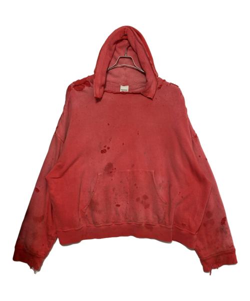 READYMADE（レディメイド）READYMADE (レディメイド) DOUBLE FACE HOODIE レッド サイズ:Lの古着・服飾アイテム
