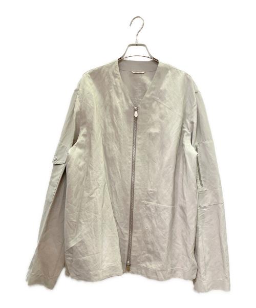 HERMES（エルメス）HERMES (エルメス) ブルゾン グレー サイズ:48の古着・服飾アイテム