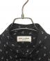 中古・古着 Saint Laurent Paris (サンローランパリ) アンカー 総柄シャツ ブラック サイズ:39：35000円
