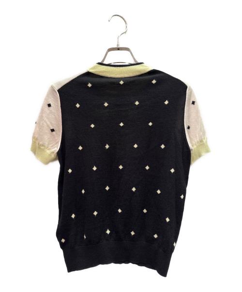 HERMES（エルメス）HERMES (エルメス) 宮延の馬具/半袖ニット ブラック サイズ:36の古着・服飾アイテム