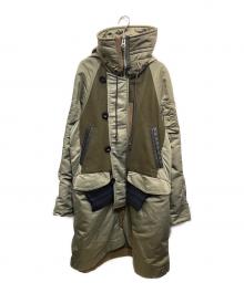 sacai（サカイ）の古着「ナイロン切替ボンバーコート」｜カーキ