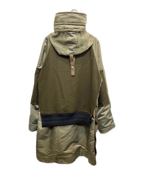 sacai（サカイ）sacai (サカイ) ナイロン切替ボンバーコート カーキ サイズ:2の古着・服飾アイテム