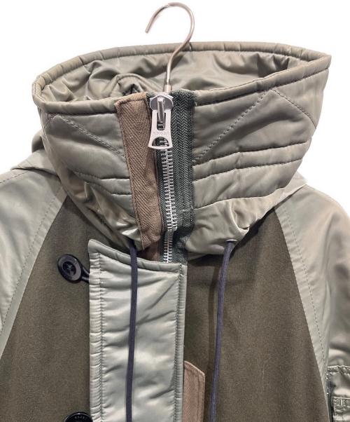 sacai（サカイ）sacai (サカイ) ナイロン切替ボンバーコート カーキ サイズ:2の古着・服飾アイテム