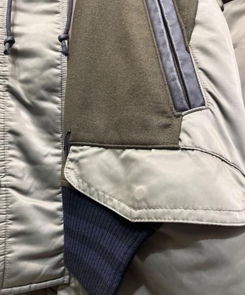 sacai（サカイ）sacai (サカイ) ナイロン切替ボンバーコート カーキ サイズ:2の古着・服飾アイテム