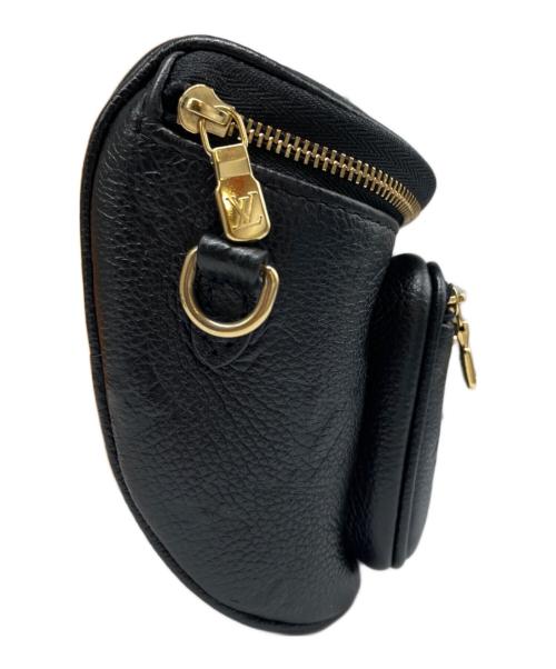 LOUIS VUITTON（ルイ ヴィトン）LOUIS VUITTON (ルイ ヴィトン) ミニバムバッグ/ショルダーバッグ ブラックの古着・服飾アイテム