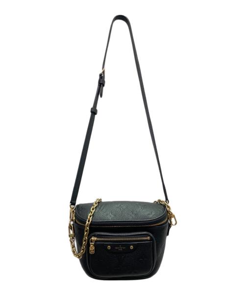 LOUIS VUITTON（ルイ ヴィトン）LOUIS VUITTON (ルイ ヴィトン) ミニバムバッグ/ショルダーバッグ ブラックの古着・服飾アイテム