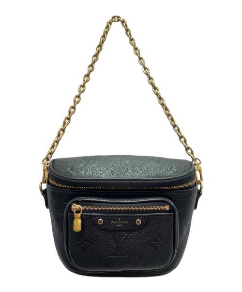 LOUIS VUITTON（ルイ ヴィトン）LOUIS VUITTON (ルイ ヴィトン) ミニバムバッグ/ショルダーバッグ ブラックの古着・服飾アイテム