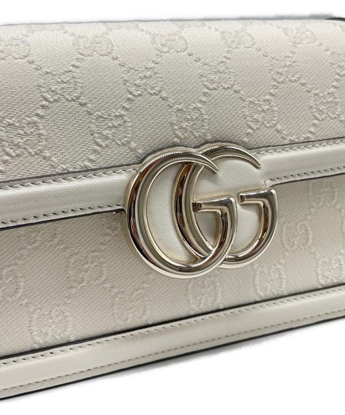 GUCCI（グッチ）GUCCI (グッチ) GGマーモント Go スモール アイボリー サイズ:ーの古着・服飾アイテム