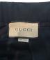 中古・古着 GUCCI (グッチ) サイドラインイージースラックス ブラック サイズ:48：35000円