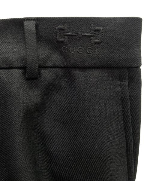 GUCCI（グッチ）GUCCI (グッチ) サイドラインイージースラックス/727451 ZAMDQ ブラック サイズ:48の古着・服飾アイテム