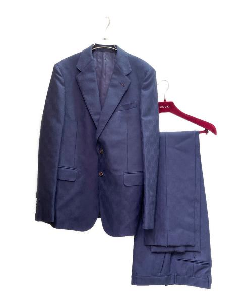 GUCCI（グッチ）GUCCI (グッチ) GGセットアップスーツ 673187ZAKF8 ネイビー サイズ:52の古着・服飾アイテム