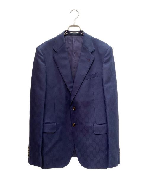 GUCCI（グッチ）GUCCI (グッチ) GGセットアップスーツ 673187ZAKF8 ネイビー サイズ:52の古着・服飾アイテム