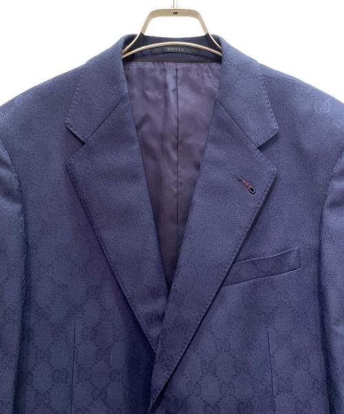 GUCCI（グッチ）GUCCI (グッチ) GGセットアップスーツ 673187ZAKF8 ネイビー サイズ:52の古着・服飾アイテム