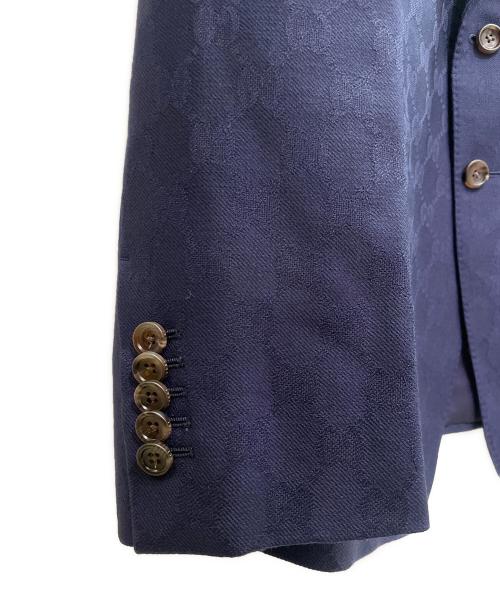 GUCCI（グッチ）GUCCI (グッチ) GGセットアップスーツ 673187ZAKF8 ネイビー サイズ:52の古着・服飾アイテム