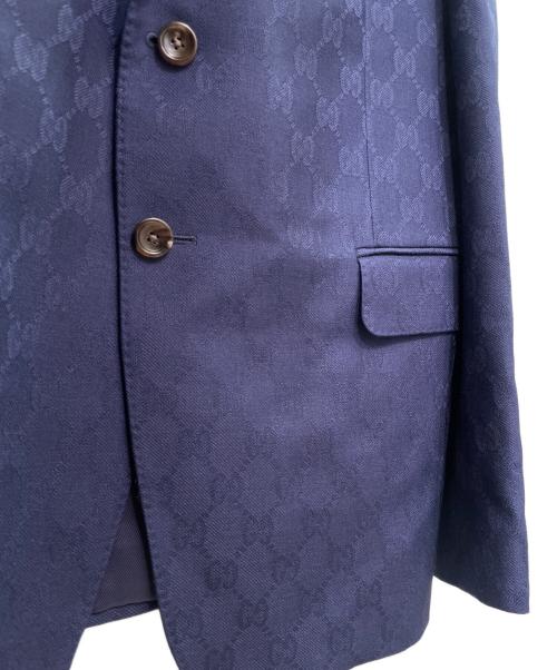 GUCCI（グッチ）GUCCI (グッチ) GGセットアップスーツ 673187ZAKF8 ネイビー サイズ:52の古着・服飾アイテム