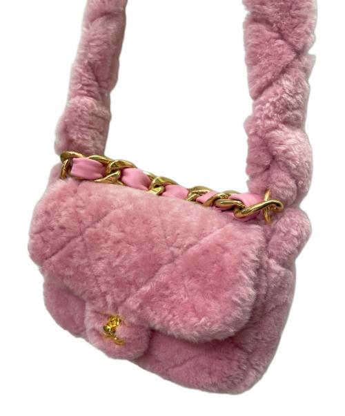 CHANEL（シャネル）CHANEL (シャネル) Flap Bag Shearling Lambskin ピンクの古着・服飾アイテム