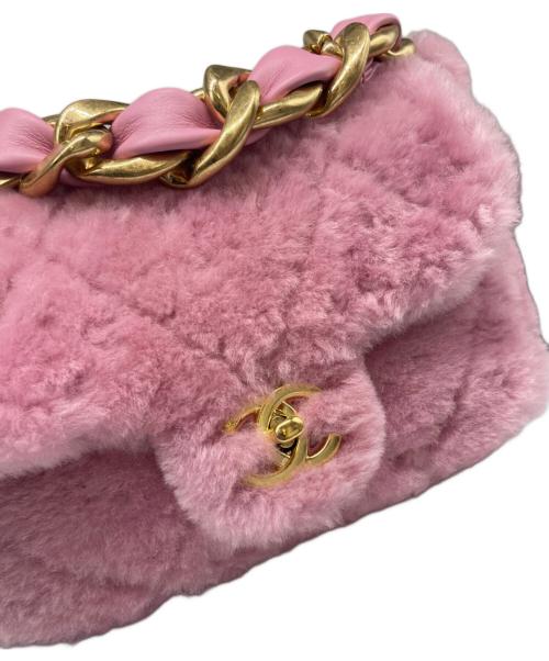 CHANEL（シャネル）CHANEL (シャネル) Flap Bag Shearling Lambskin ピンクの古着・服飾アイテム
