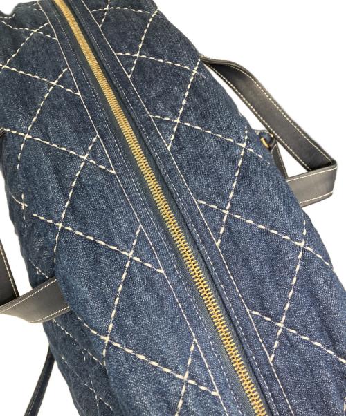 CHANEL（シャネル）CHANEL (シャネル) Large Bowling Bag/2WAYバッグ インディゴの古着・服飾アイテム