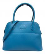 HERMESエルメス）の古着「ボリード27/シルバー具/エプソン/ブルーイズミール/□R刻印」｜ブルーイズミール