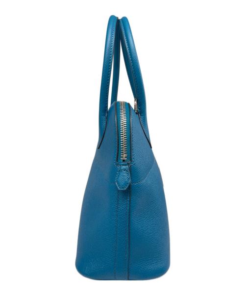HERMES（エルメス）HERMES (エルメス) ボリード27/シルバー具/エプソン/ブルーイズミール/□R刻印 ブルーイズミール サイズ:27の古着・服飾アイテム