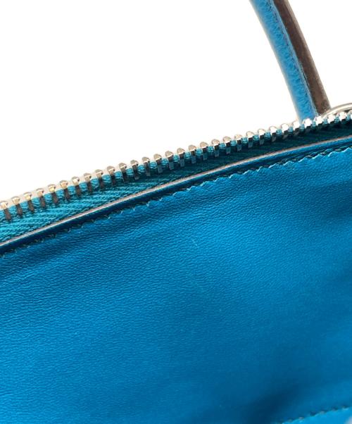 HERMES（エルメス）HERMES (エルメス) ボリード27/シルバー具/エプソン/ブルーイズミール/□R刻印 ブルーイズミール サイズ:27の古着・服飾アイテム