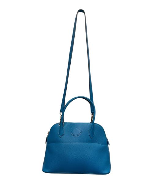 HERMES（エルメス）HERMES (エルメス) ボリード27/シルバー具/エプソン/ブルーイズミール/□R刻印 ブルーイズミール サイズ:27の古着・服飾アイテム