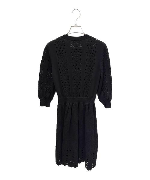 CHANEL（シャネル）CHANEL (シャネル) CCボタン コットンニットワンピース ブラック サイズ:36の古着・服飾アイテム