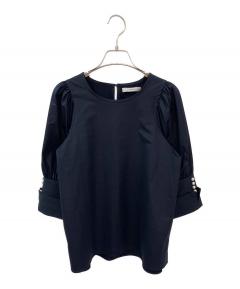 中古・古着通販】YORI (ヨリ) ティアードカットソー ネイビー サイズ 中古・古着通販】YORI (ヨリ) ティアードカットソー ネイビー サイズ